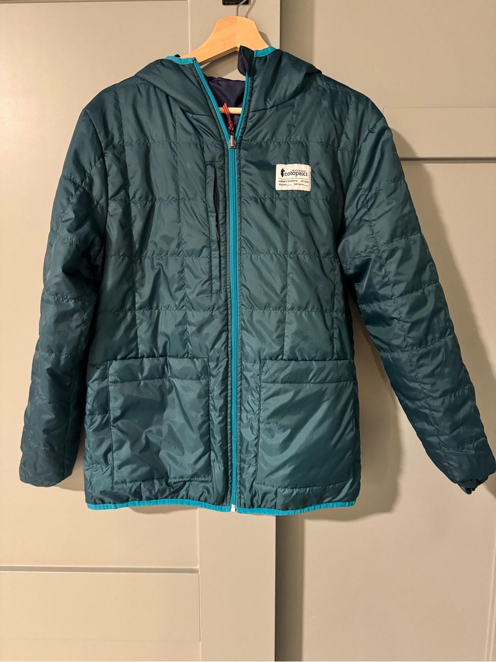 Cotopaxi Colorblock Hooded Women’s Teca Calido Reversible Jacket - Picture 3 of 5